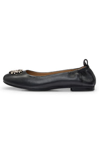 Dasy leather ballet flats - Black
