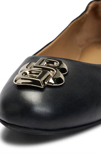 Dasy leather ballet flats - Black