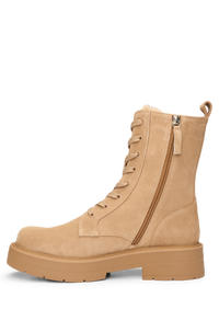 Rebby leather ankle boots - Medium Beige