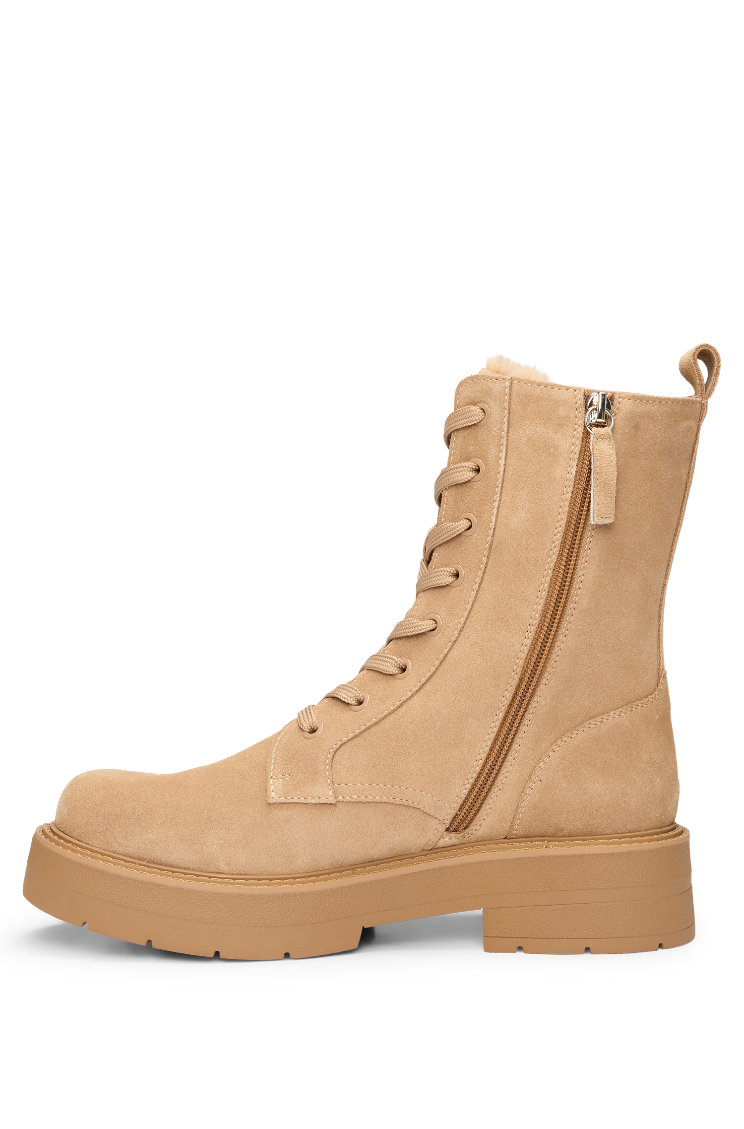 Rebby leather ankle boots - Medium Beige