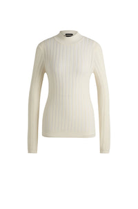 Pull Fatirami en laine - Open White