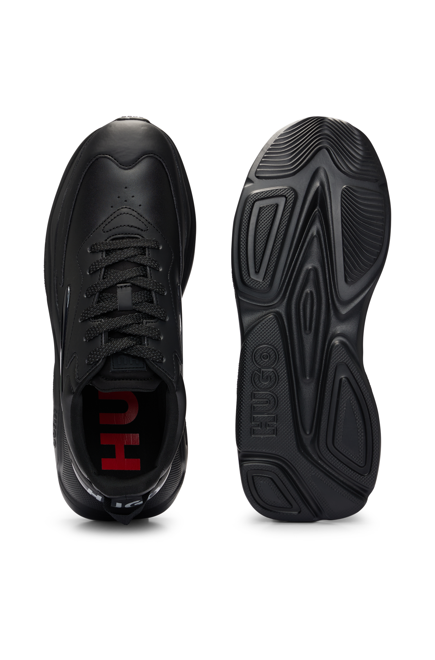 BLACK // LACE-UP TRAINERS LEON_RUNN_BLUB
