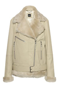 OPEN BEIGE // LEATHER SABBINA
