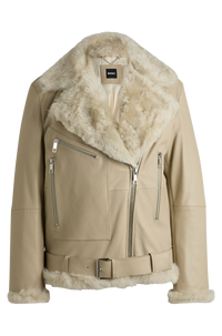 OPEN BEIGE // LEATHER SABBINA