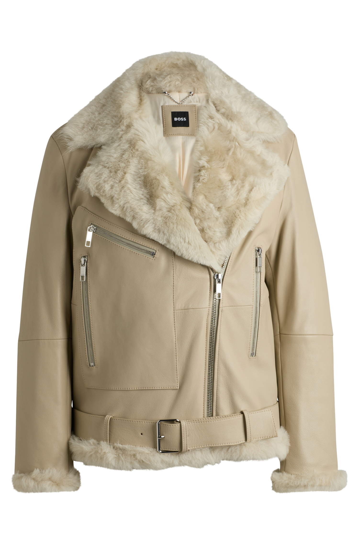 OPEN BEIGE // LEATHER SABBINA