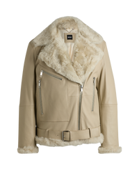 OPEN BEIGE // LEATHER SABBINA