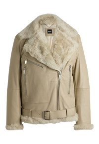 OPEN BEIGE // LEATHER SABBINA