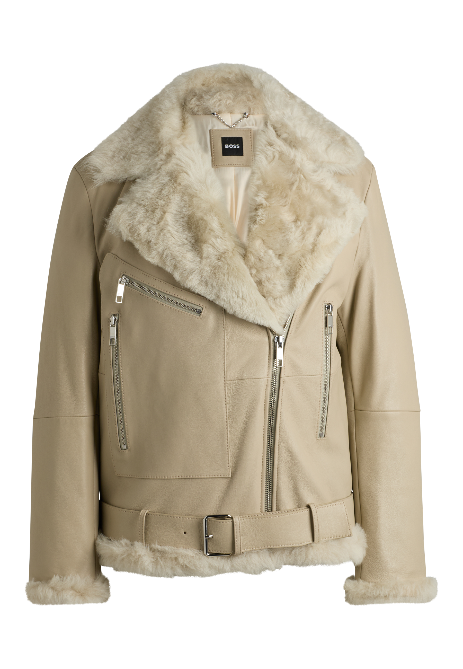 OPEN BEIGE // LEATHER SABBINA