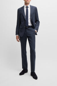 Veste de costume Jasper en laine mélangée - Open Blue