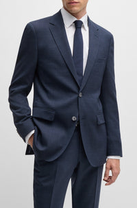 Veste de costume Jasper en laine mélangée - Open Blue