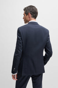 Veste de costume Jasper en laine mélangée - Open Blue