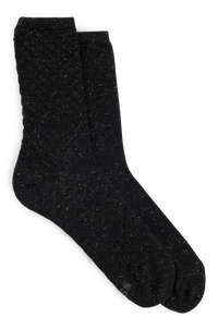 BLACK // CASUAL SOCKS 2P RS 3D STRUC CC W
