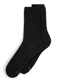 BLACK // CASUAL SOCKS 2P RS 3D STRUC CC W