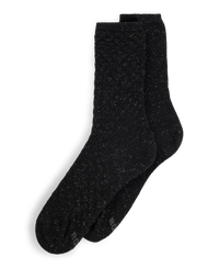 BLACK // CASUAL SOCKS 2P RS 3D STRUC CC W