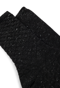 BLACK // CASUAL SOCKS 2P RS 3D STRUC CC W