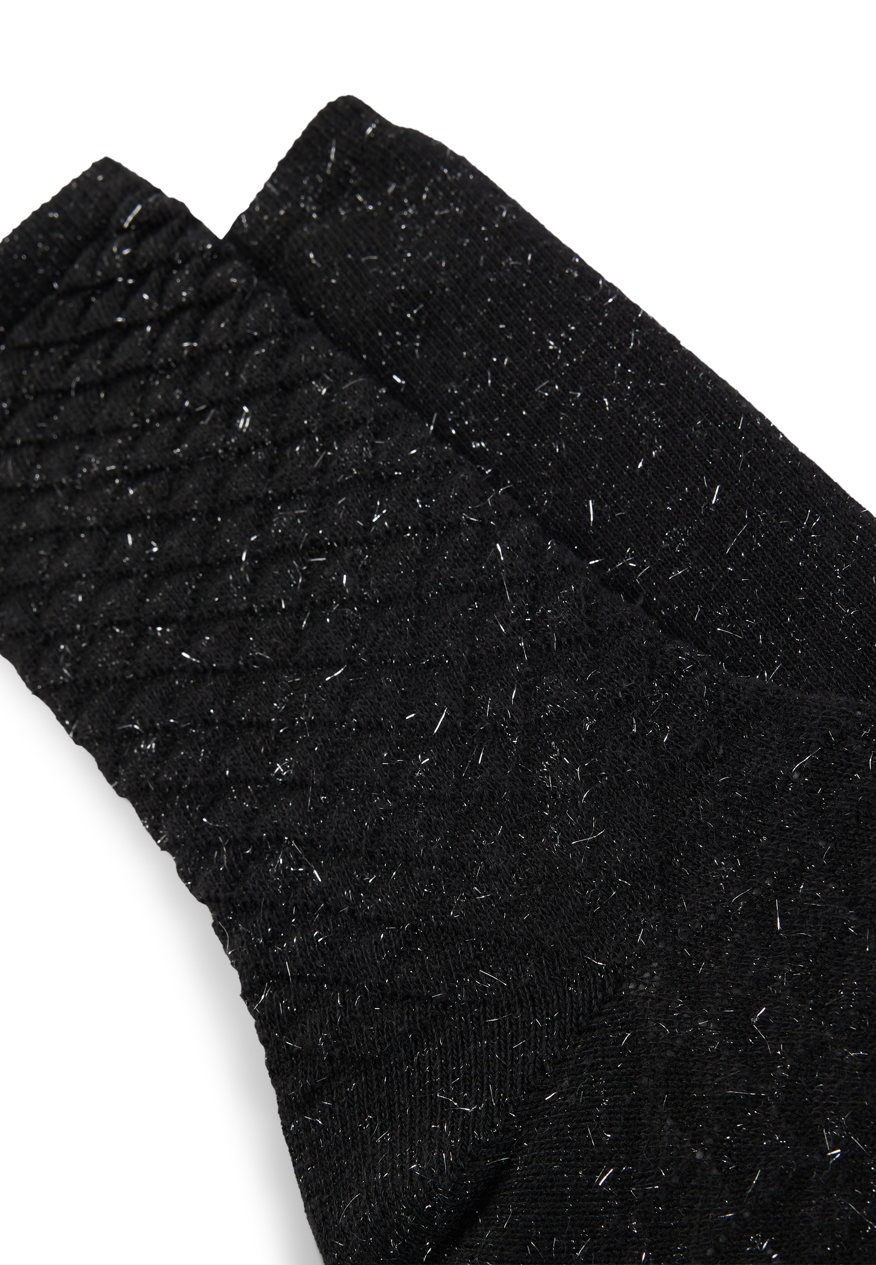 BLACK // CASUAL SOCKS 2P RS 3D STRUC CC W