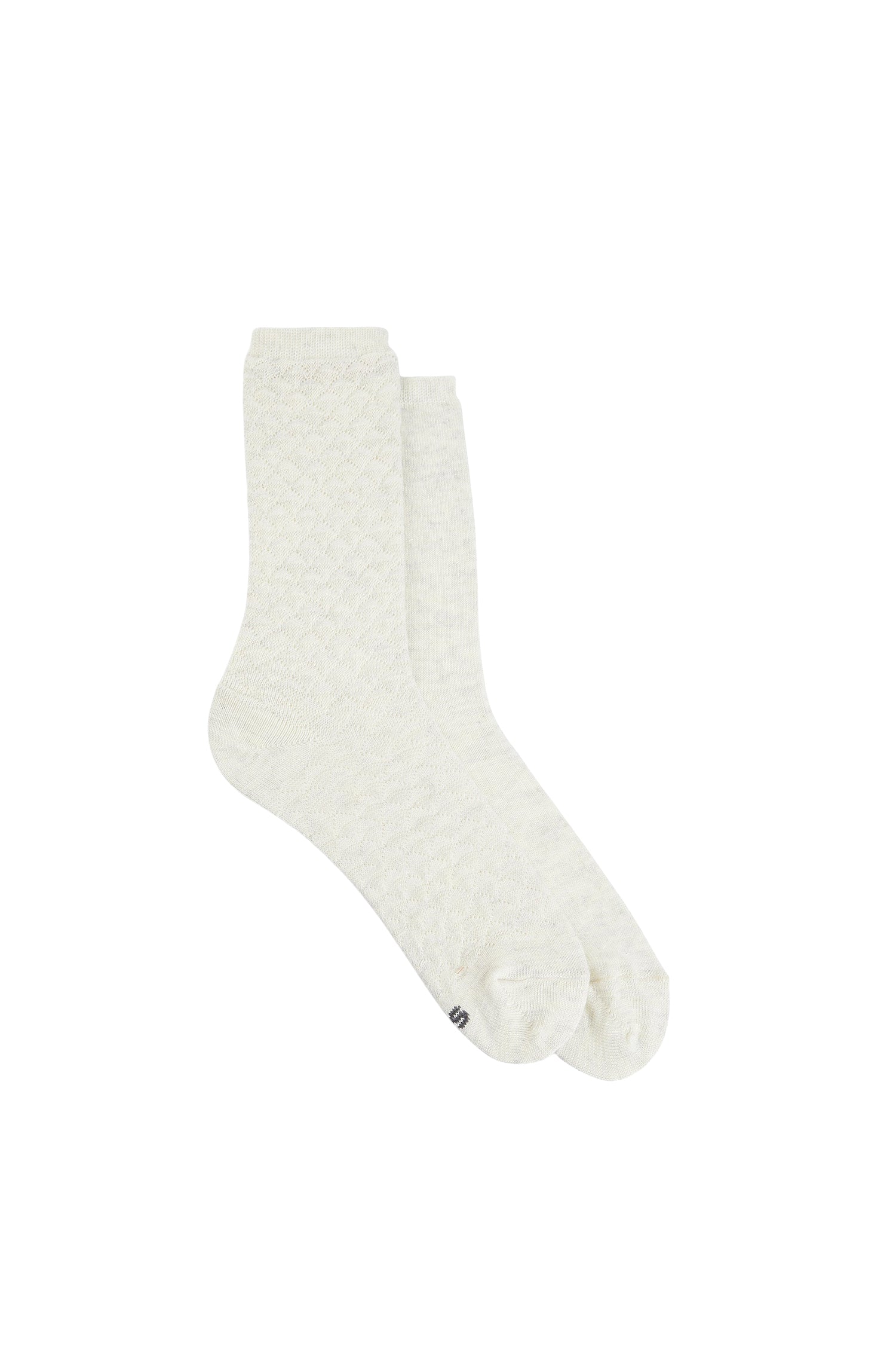 Knee-high socks - Open White