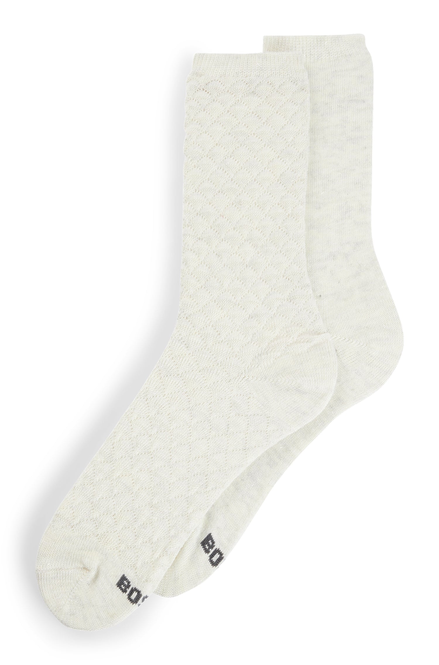 Knee-high socks - Open White