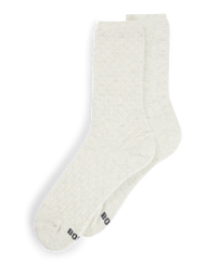 OPEN WHITE // CASUAL SOCKS 2P RS 3D STRUC CC W
