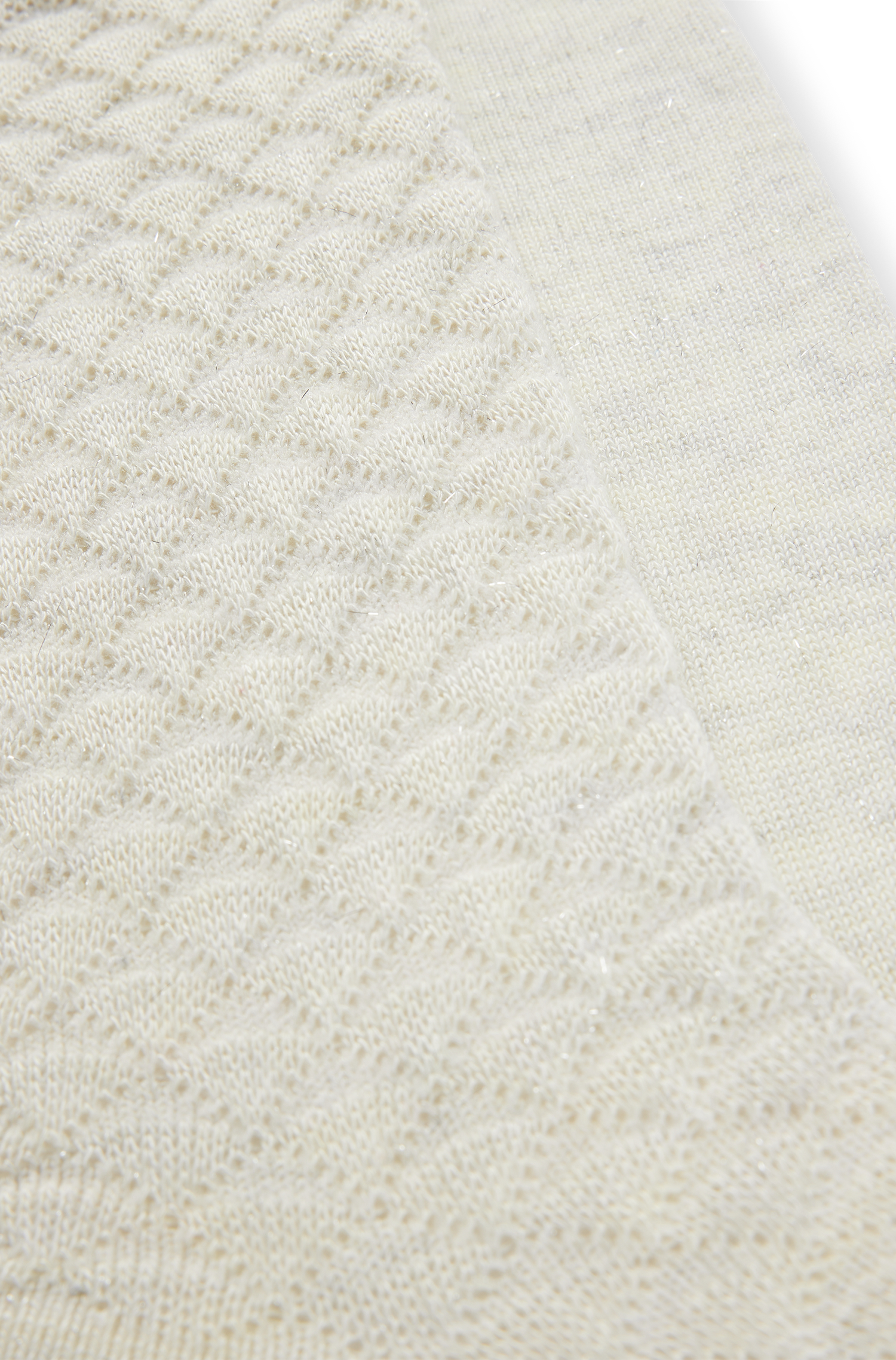 OPEN WHITE // CASUAL SOCKS 2P RS 3D STRUC CC W
