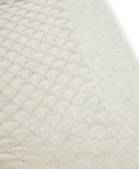 OPEN WHITE // CASUAL SOCKS 2P RS 3D STRUC CC W