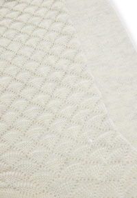 OPEN WHITE // CASUAL SOCKS 2P RS 3D STRUC CC W