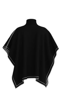BLACK // KNITTED SCARF LALENA_PONCHO