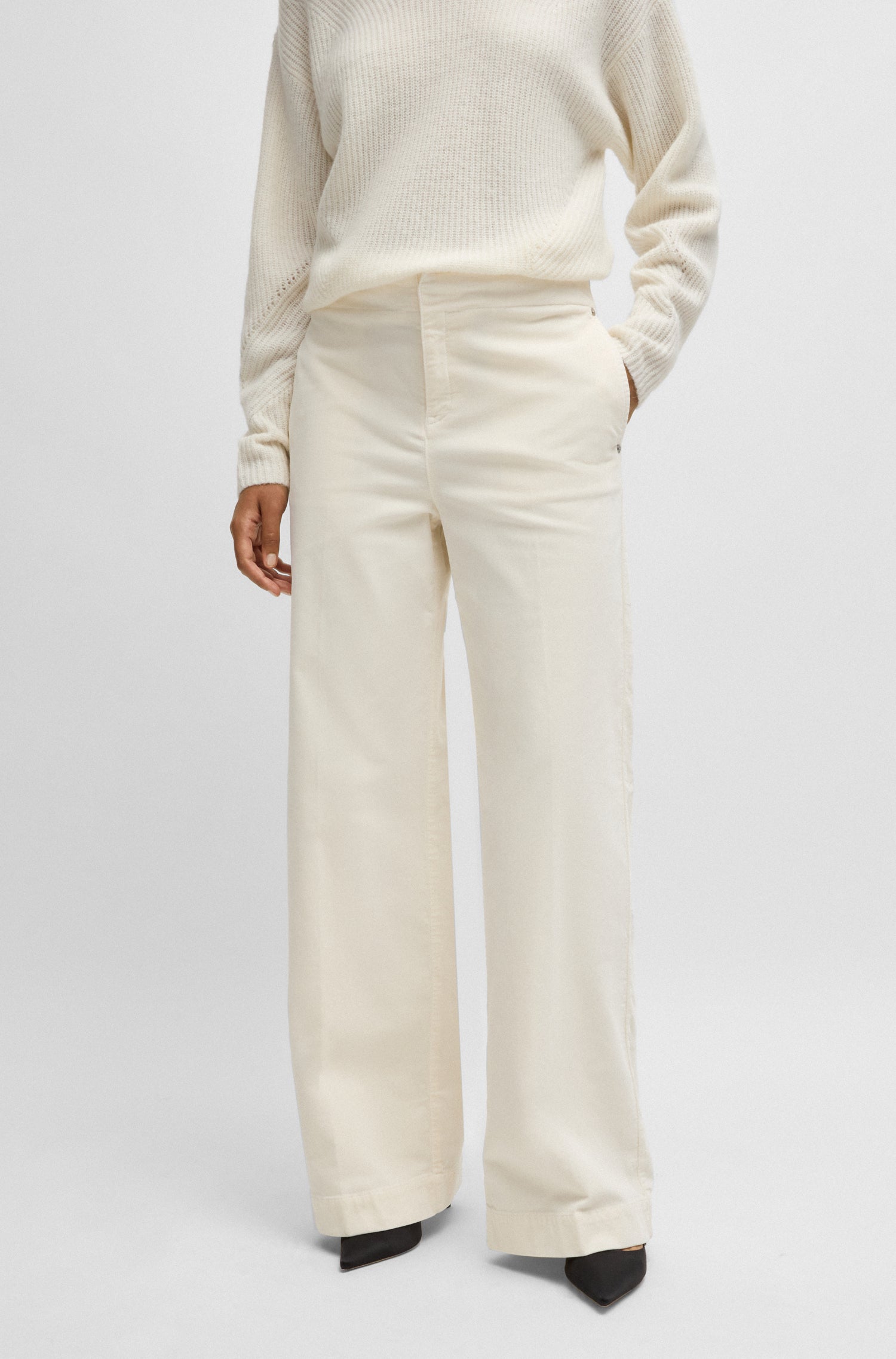 OPEN WHITE // CASUAL TROUSERS C_TAHILONE-D