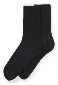 BLACK // GIFT SET SOCKS 2PRS GIFT SHINY CC W