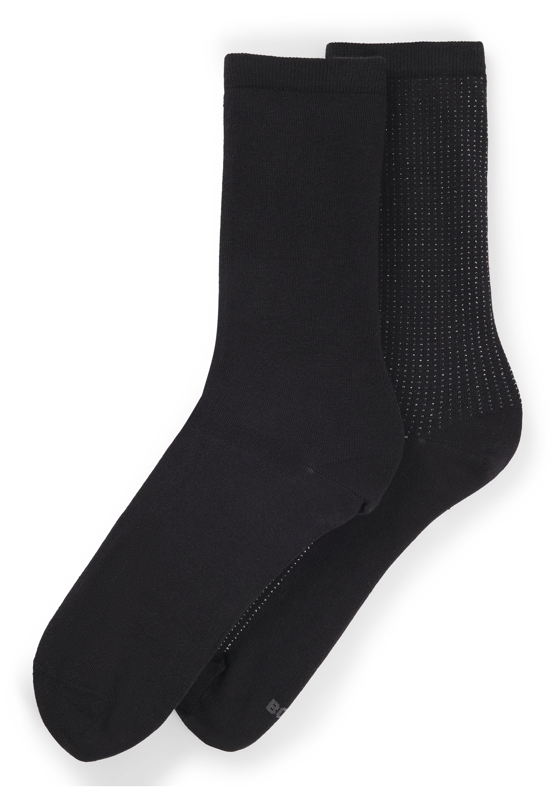 BLACK // GIFT SET SOCKS 2PRS GIFT SHINY CC W