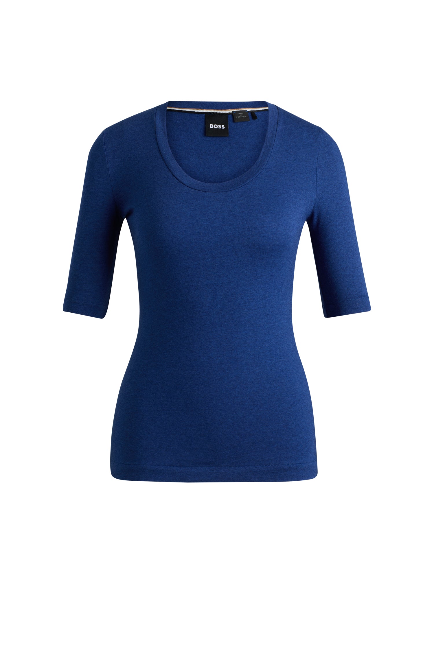 Top Effilie en laine - Open Blue