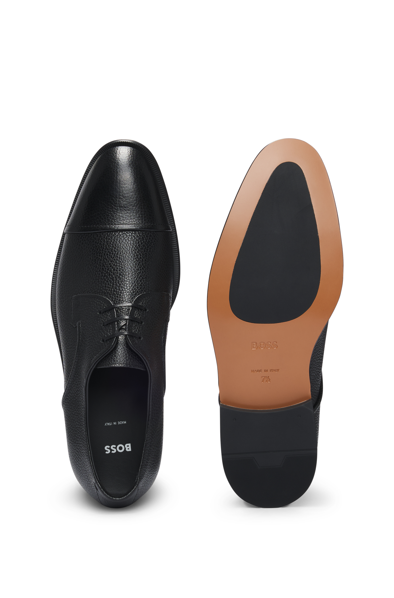 Derrek leather derbies - Black