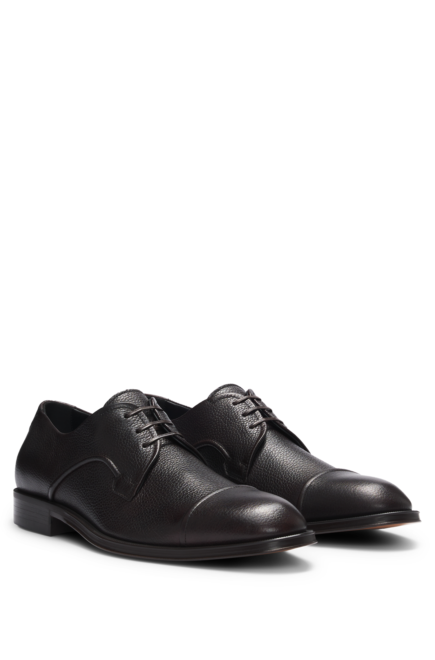 Derrek leather derbies - Dark Brown