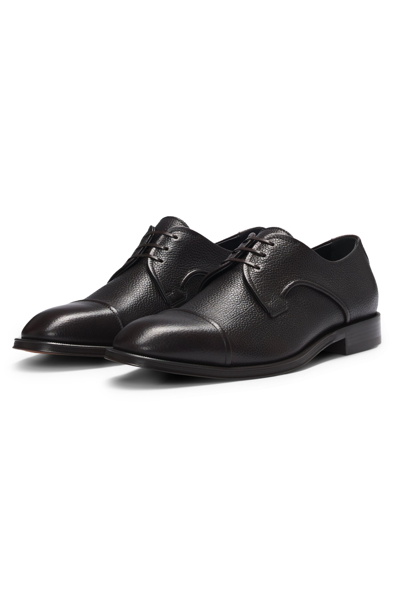 Derrek leather derbies - Dark Brown