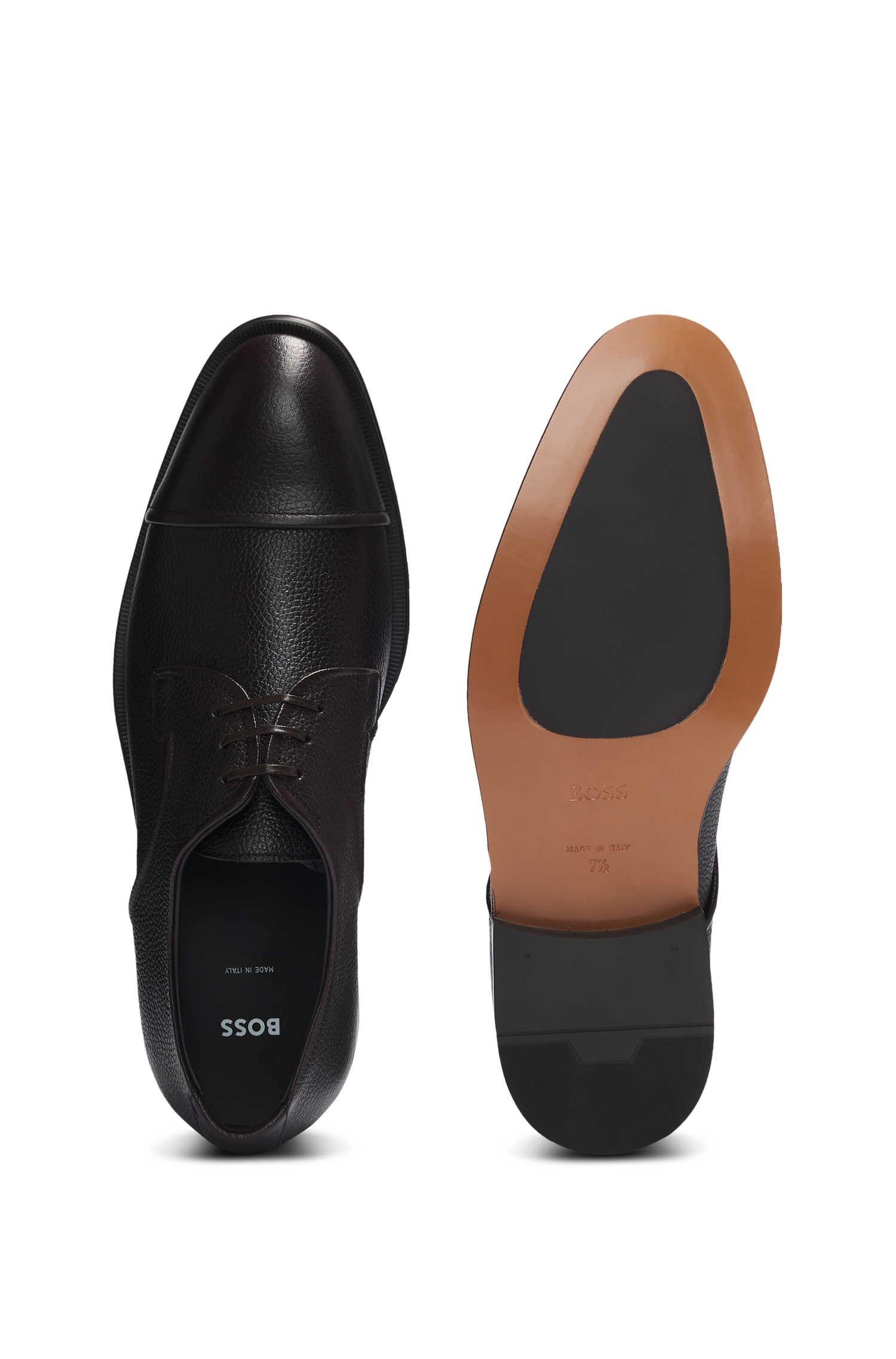 Derrek leather derbies - Dark Brown