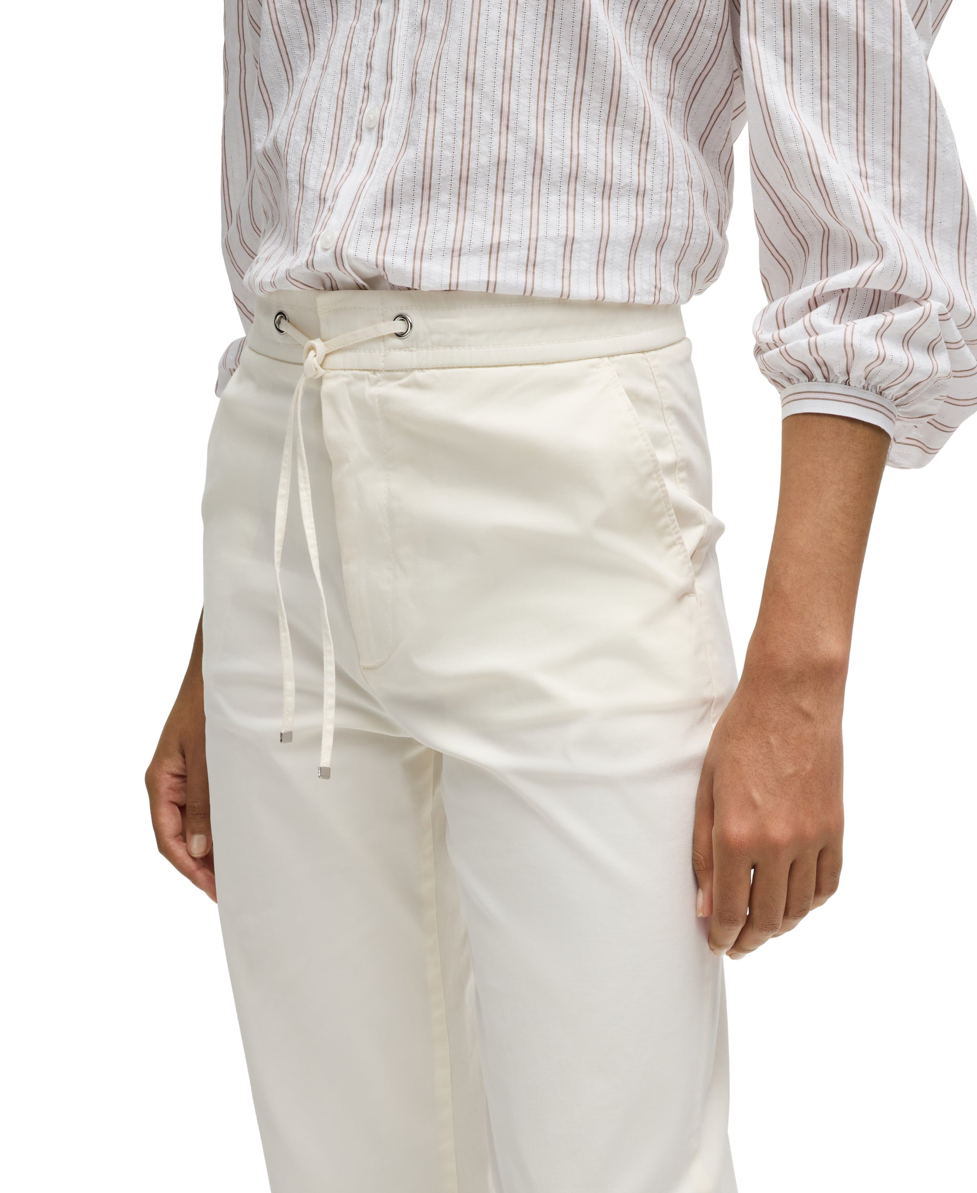 OPEN WHITE // CASUAL TROUSERS C_TAPATA2-D