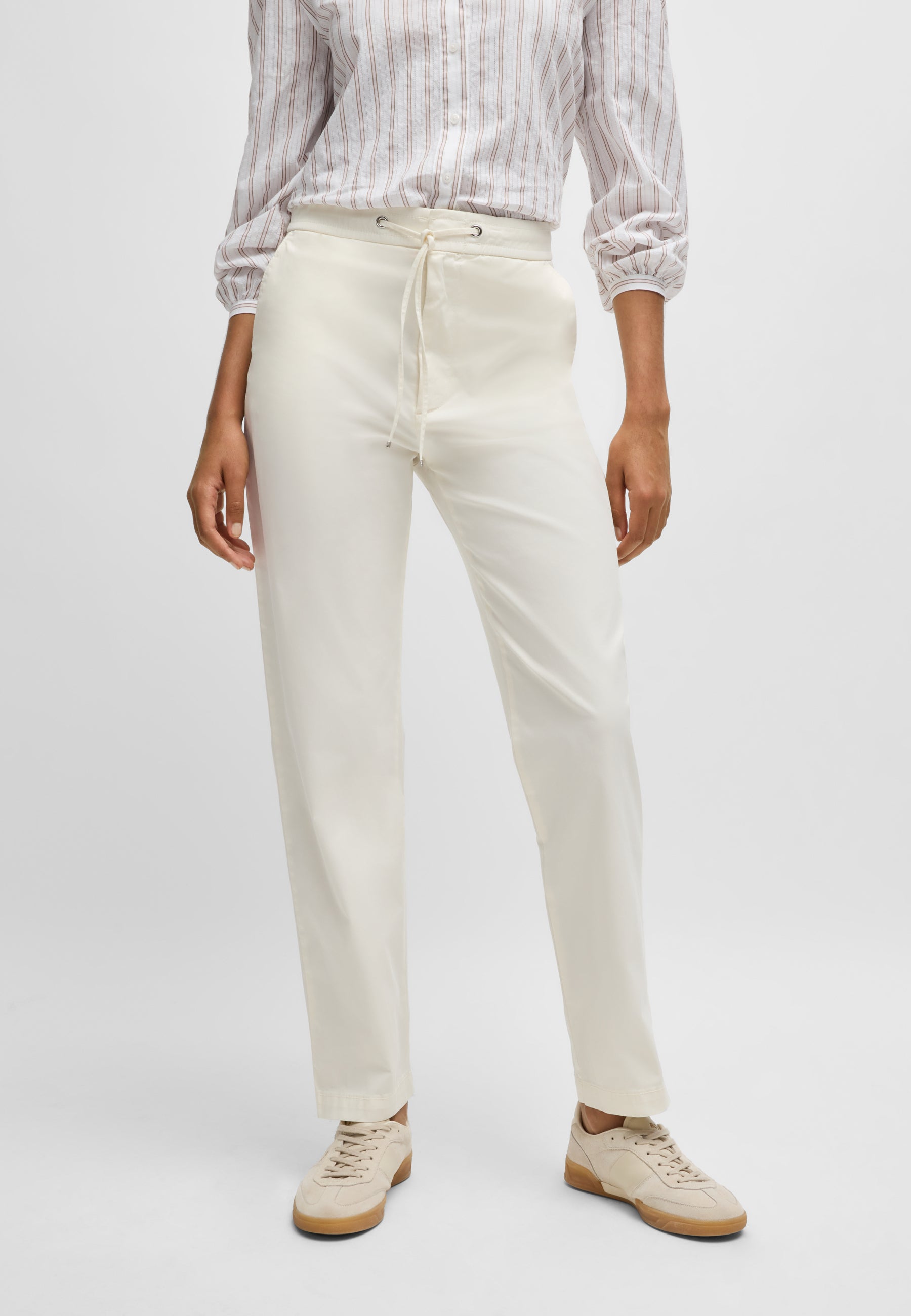 OPEN WHITE // CASUAL TROUSERS C_TAPATA2-D