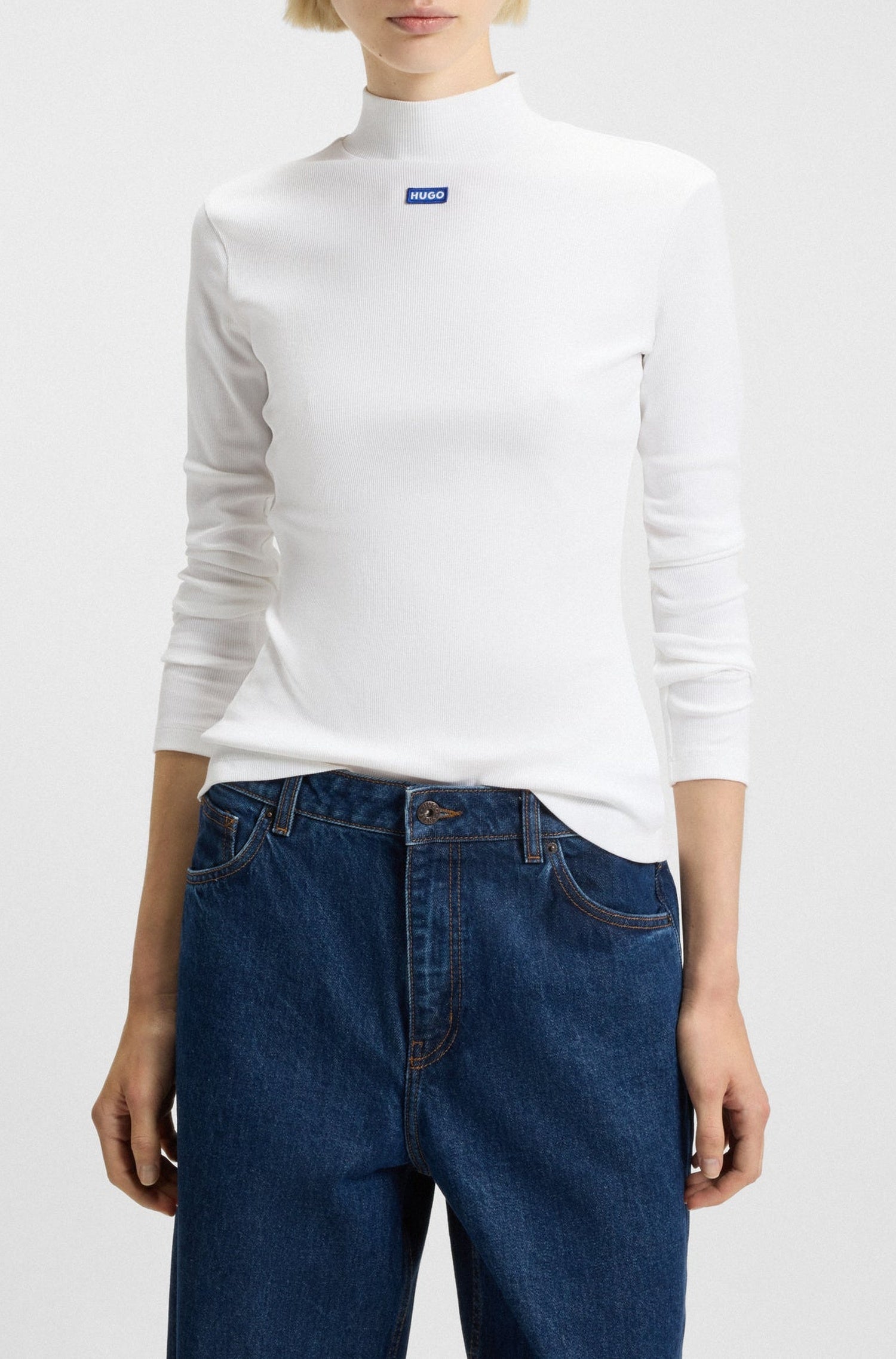 Top Easy à manches longues - White