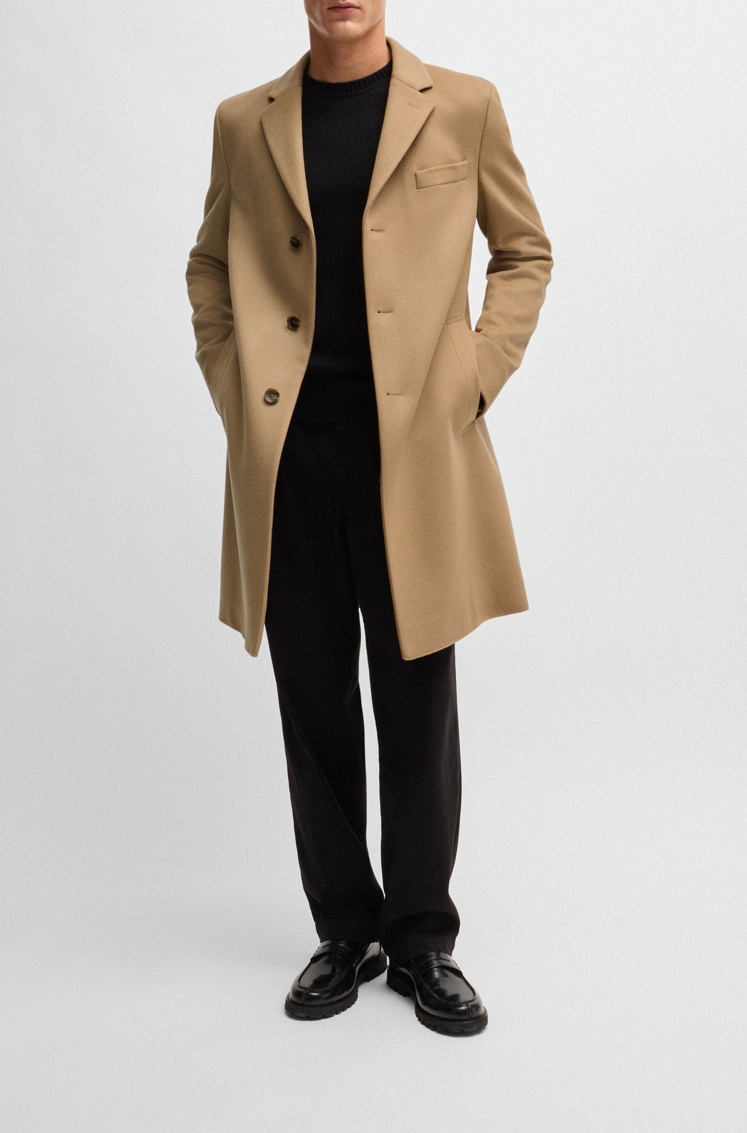 Manteau Hyde en laine - Medium Beige