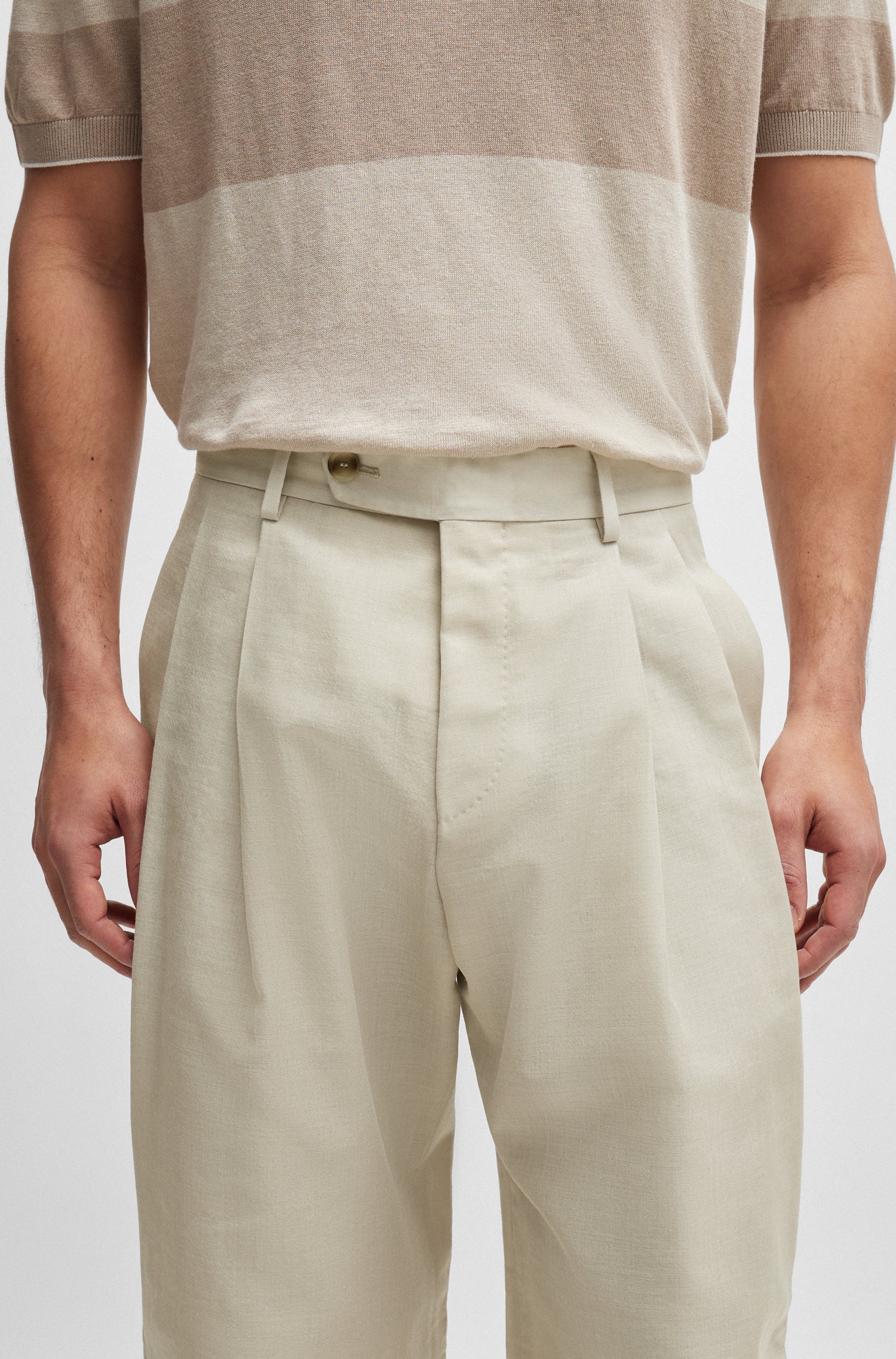 OPEN BEIGE // FORMAL TROUSERS H-BOSS92-T1