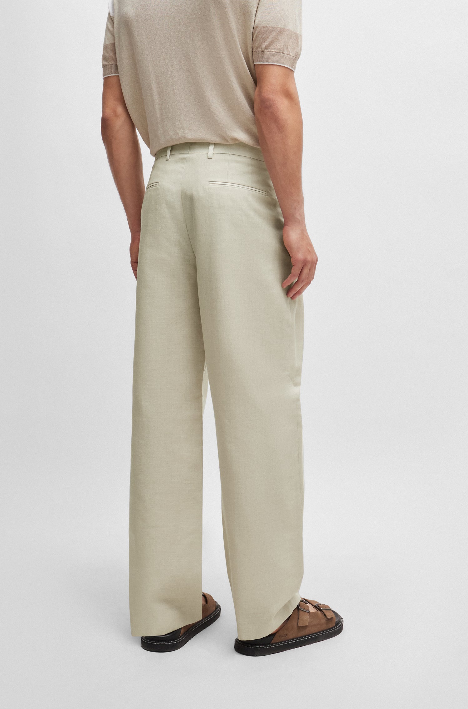 OPEN BEIGE // FORMAL TROUSERS H-BOSS92-T1