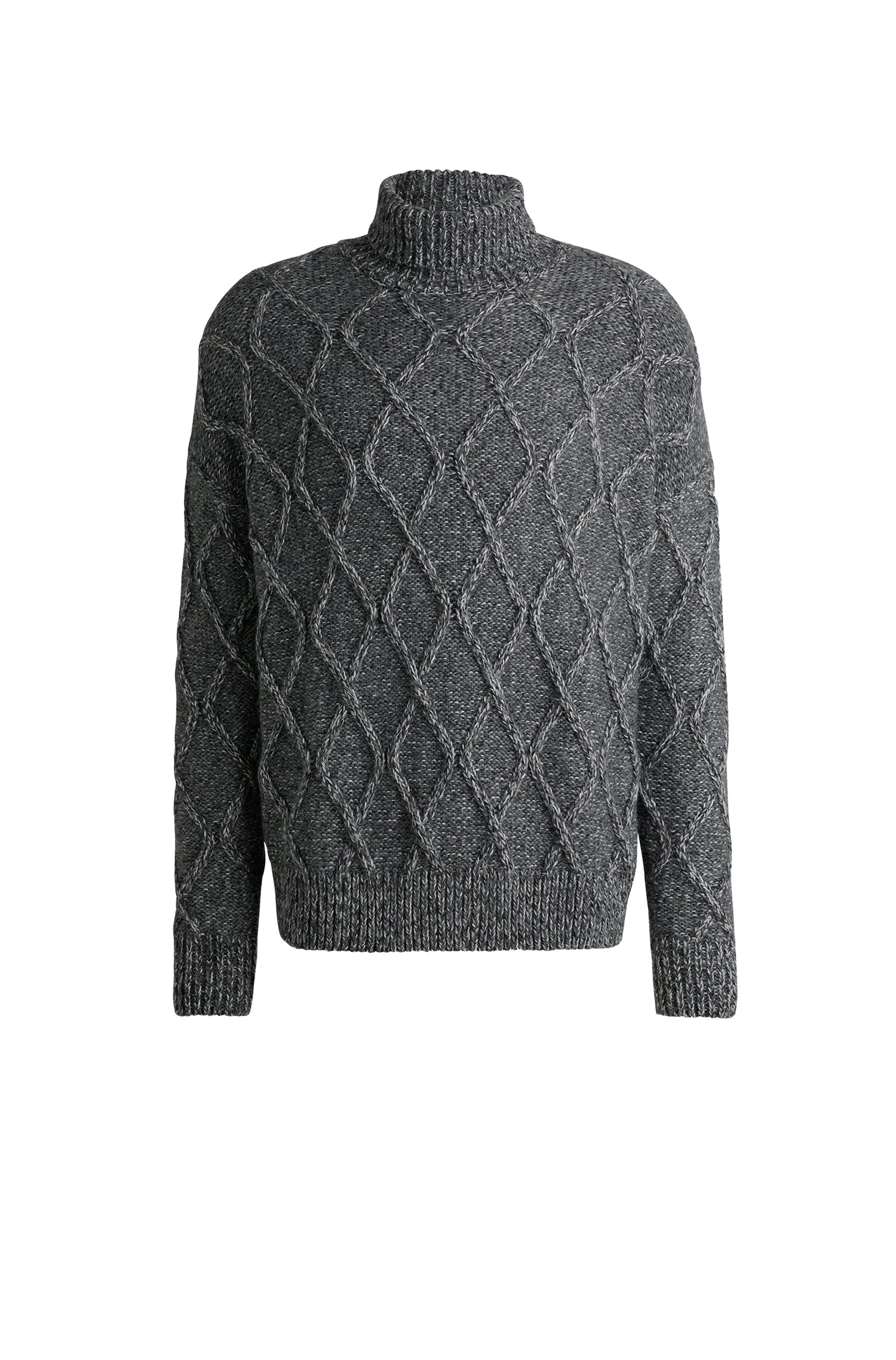Pull Estupendo à col roulé - Medium Grey