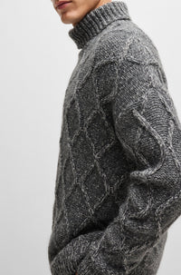 Pull Estupendo à col roulé - Medium Grey