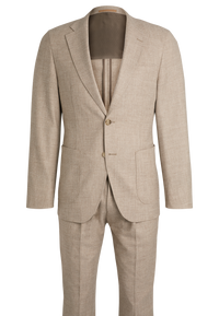 LIGHT BEIGE // BUSINESS SUITS L-HESTON-2PCS-241