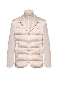 Blazer doudoune Hanry avec plastron - Open White