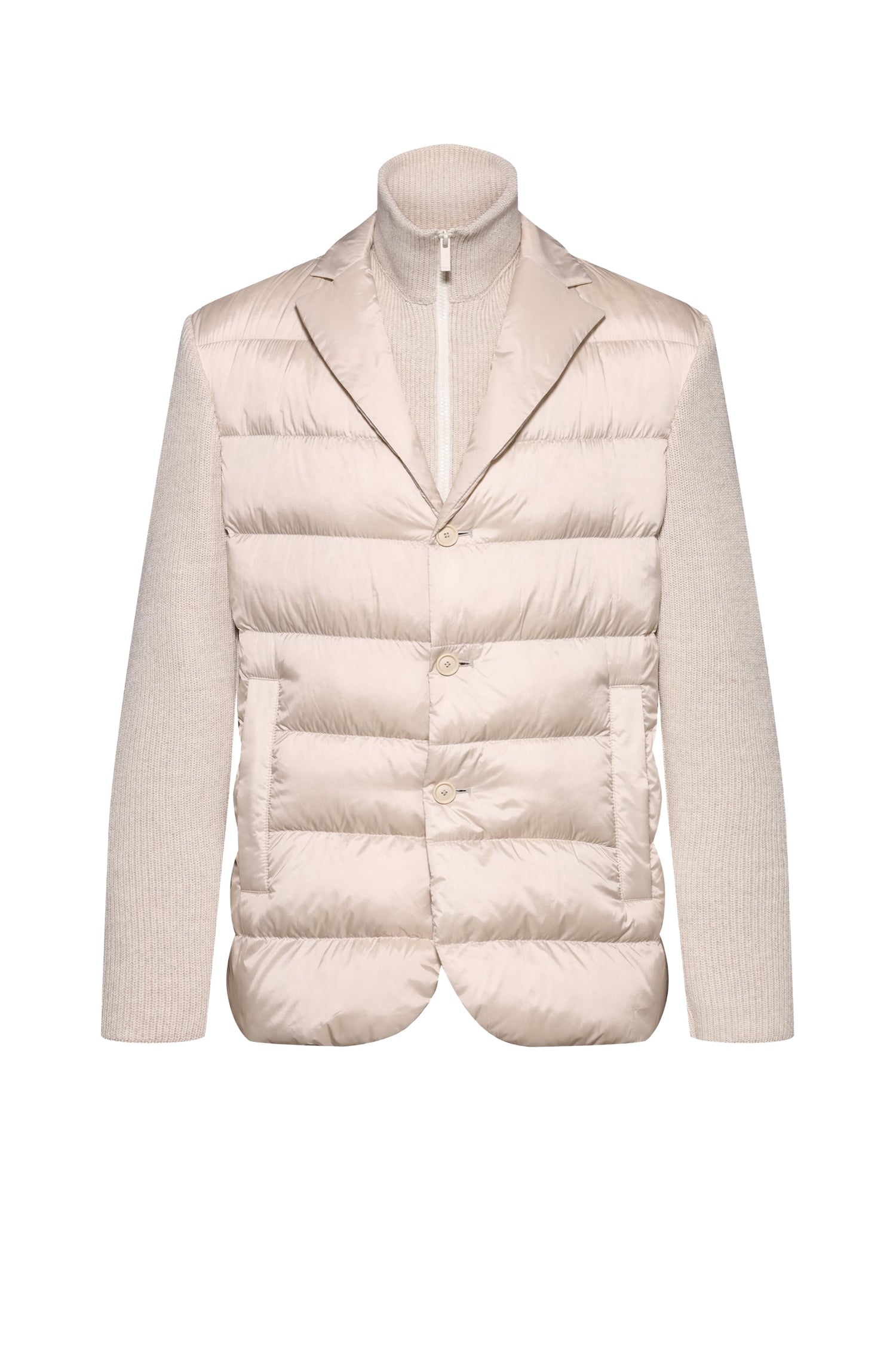 Blazer doudoune Hanry avec plastron - Open White