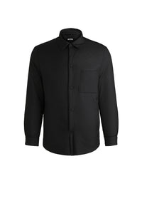 Chemise matelassée Carper avec poche - Black