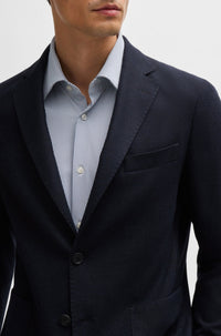 Veste de costume Hanry en laine - Dark Blue
