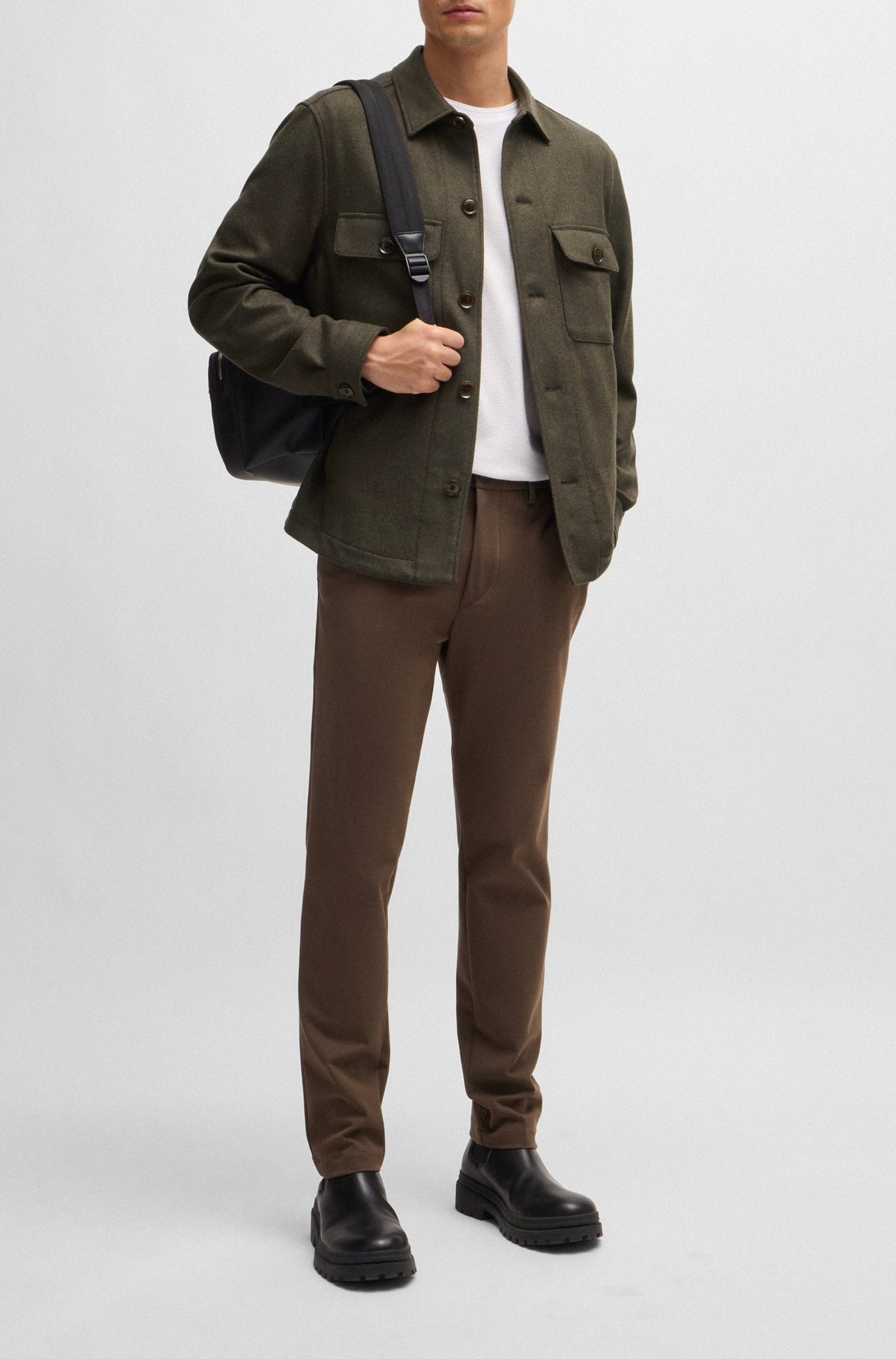 Blazer Carper en laine - Open Green
