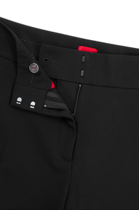 BLACK // CASUAL TROUSERS HATENIA-1